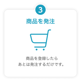 3.商品を発注